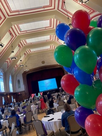 The ballroom during US Play Coalition’s 2024 National Conference on the Value of Play